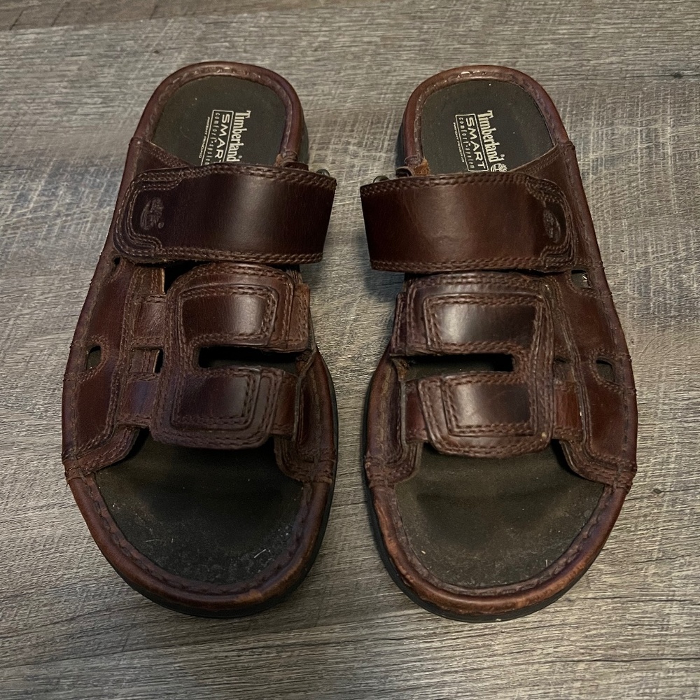 Timberland Brown Leather Sandals